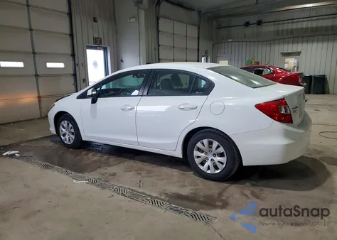 2012 Honda Civic Lx z USA, uszkodzony, nr VIN 19XFB2F58CE320648